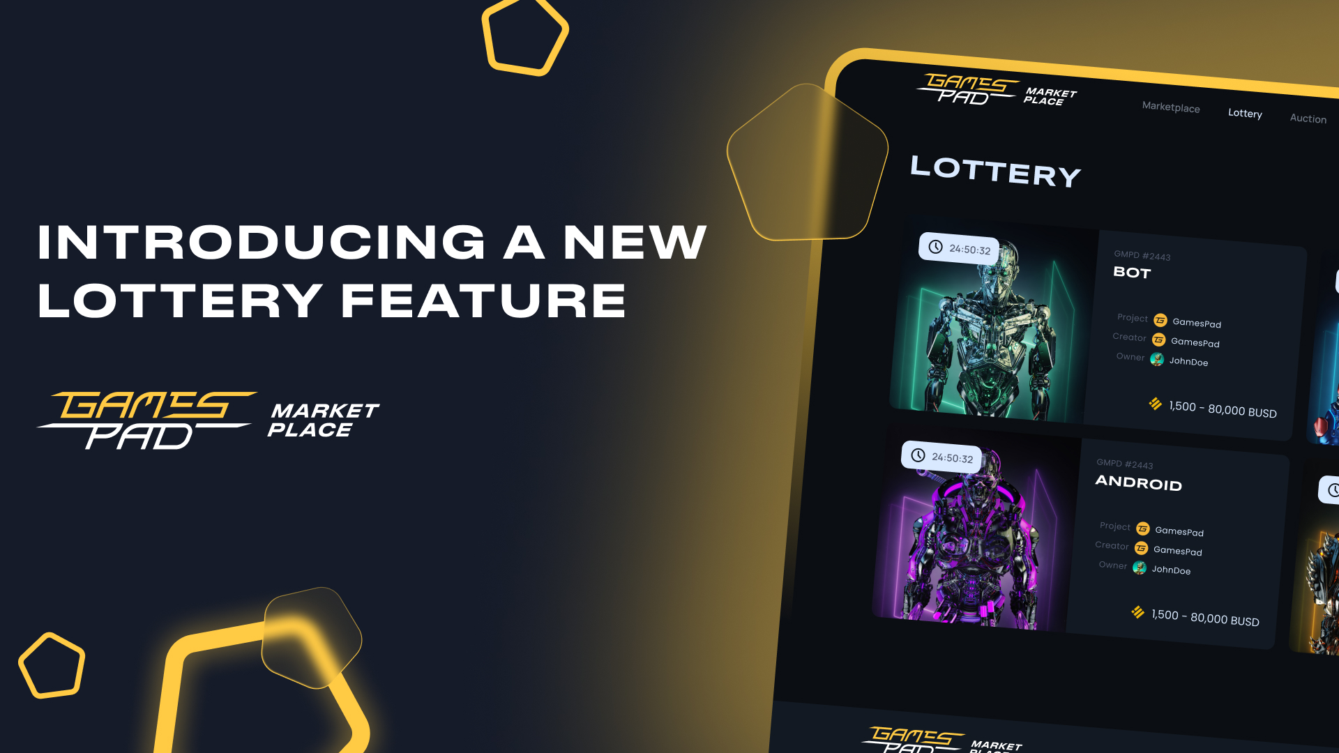 GamesPad Is Introducing The NFT Lottery