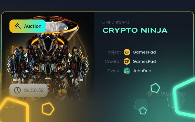 GamesPad Is Introducing The New NFT Marketplace Feature – An NFT Auction