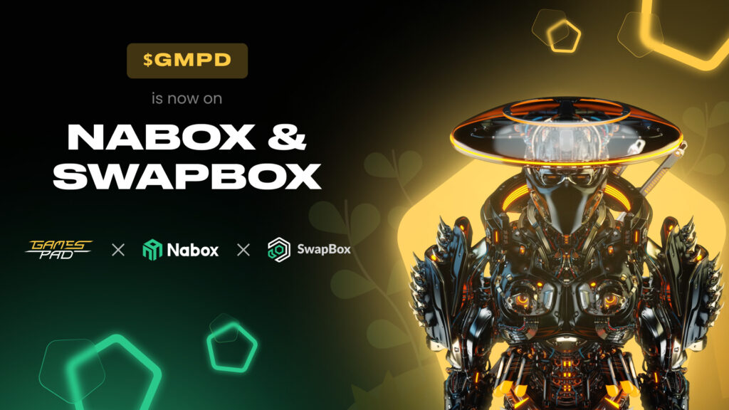 GamesPad: GMPD Token Is Now on Nabox and SwapBox 1